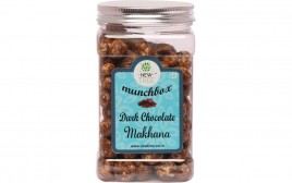 New Tree Munchbox Dark Chocolate Makhana  Plastic Jar  140 grams